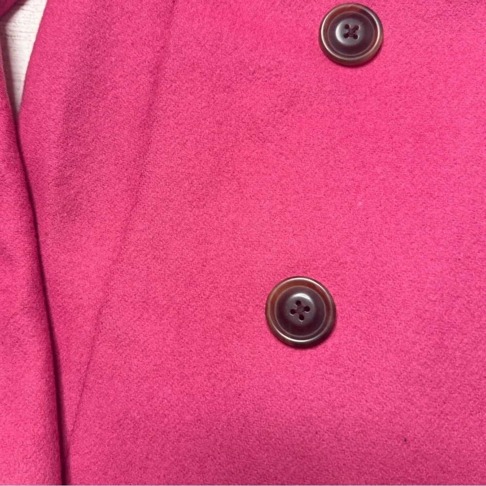 J. Crew Women’s Wool Blend Pink Pea‎ Coat Size XS - Picture 2 of 8